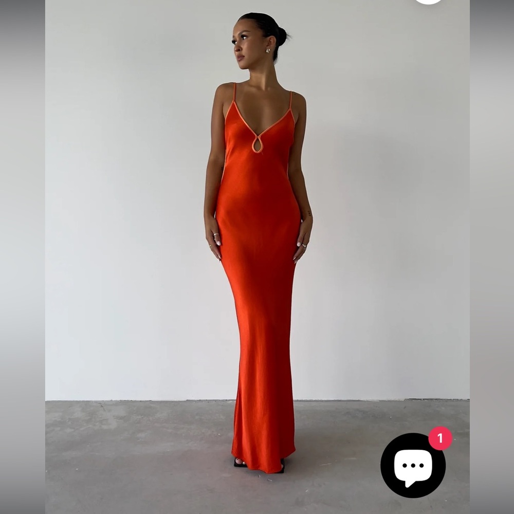 NWT Bec & Bridge Cedar City Maxi Dress Fire Red